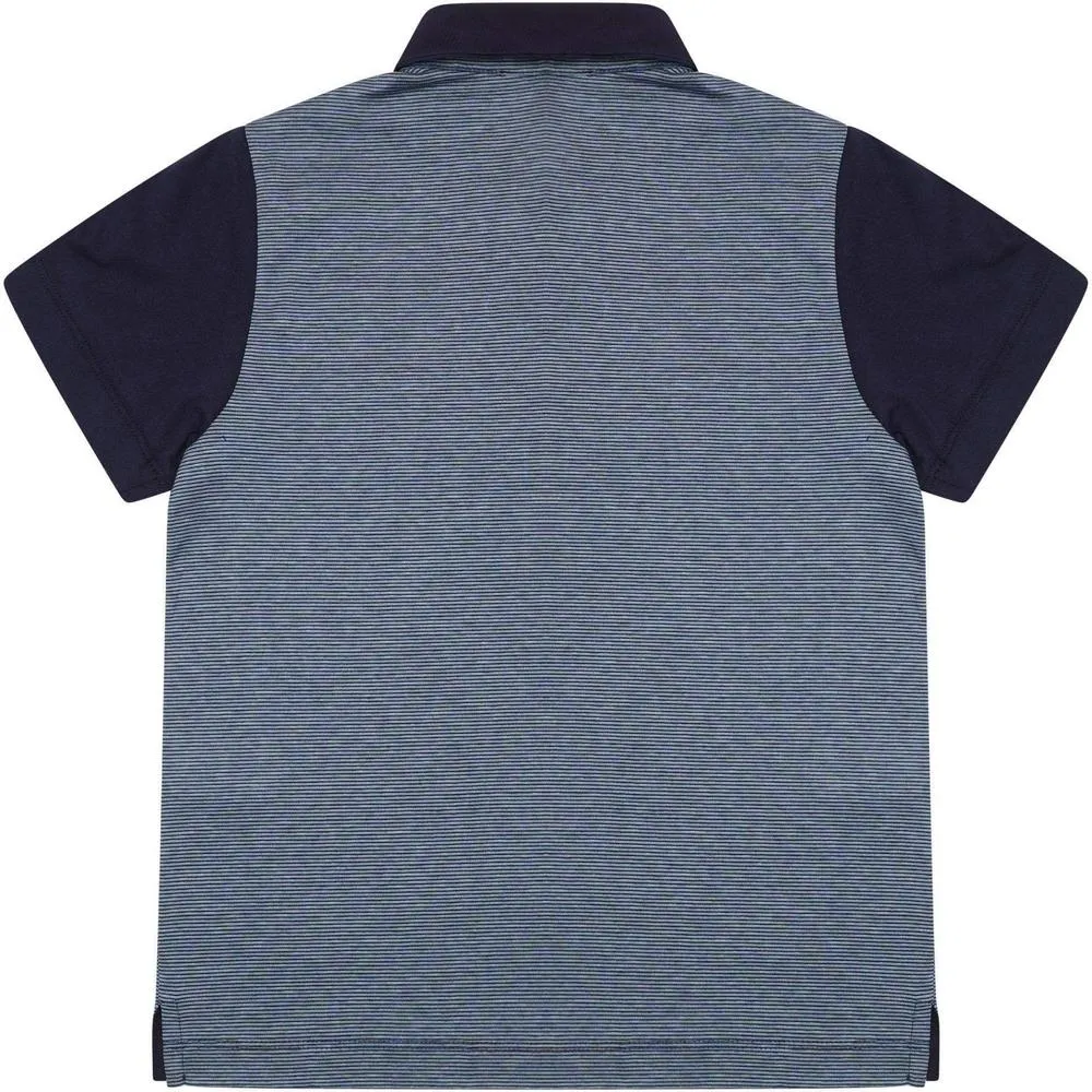 Blaues Polohemd für Jungen