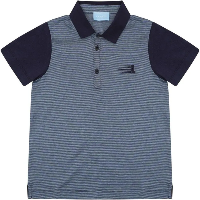 Blaues Polohemd für Jungen