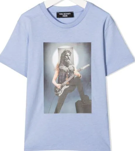 Jungen Blue Rockstar Jersey T-Shirt