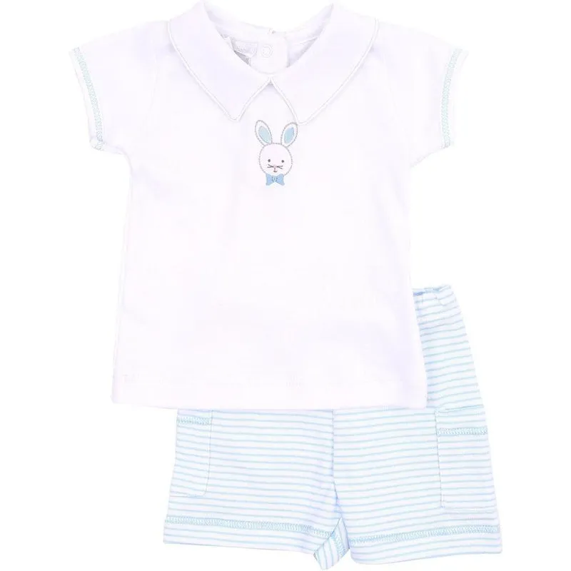 Jungen Blaues Kurzarm-Set