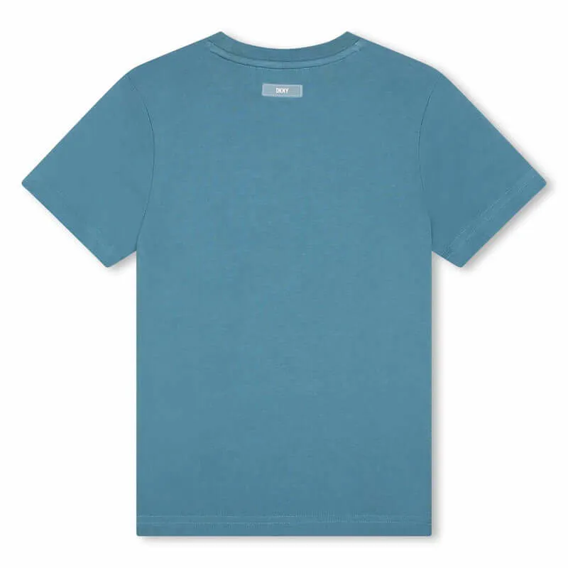 Jungen Blaues Kurzarm T-Shirt