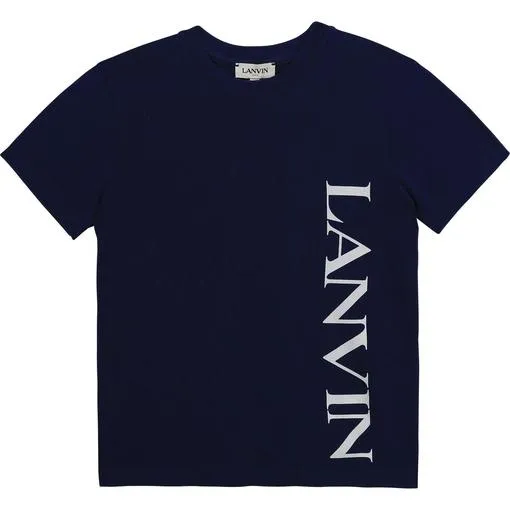 Jungen Blaues Marken-T-Shirt