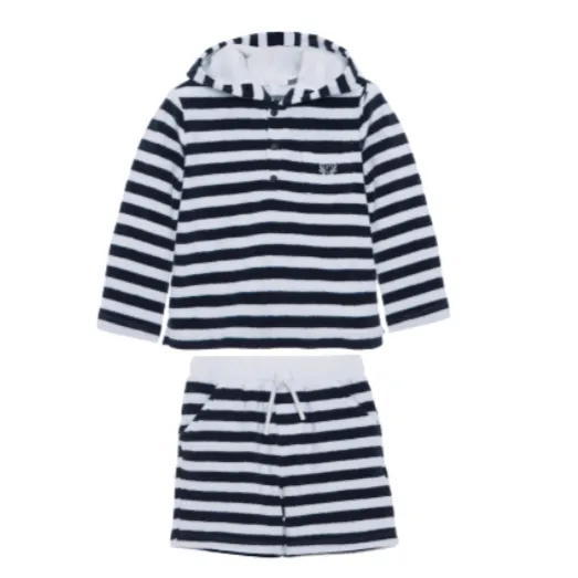 Jungen Blau Gestreiftes Set