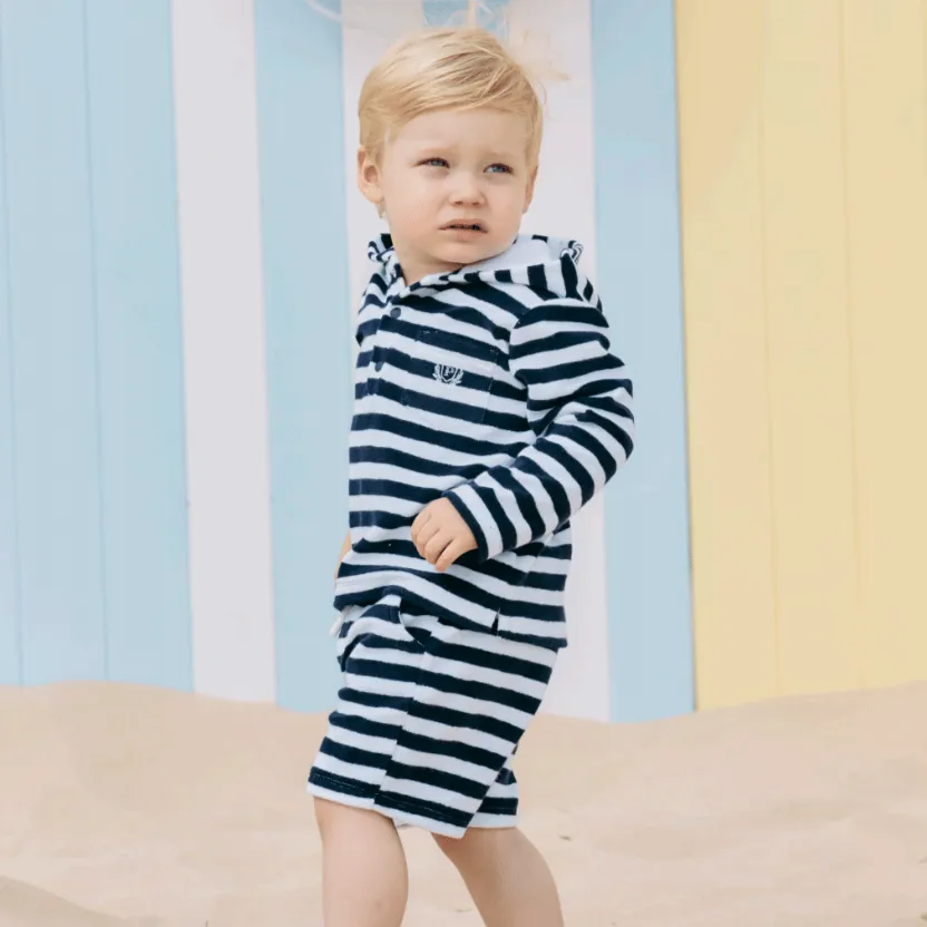 Jungen Blau Gestreiftes Set