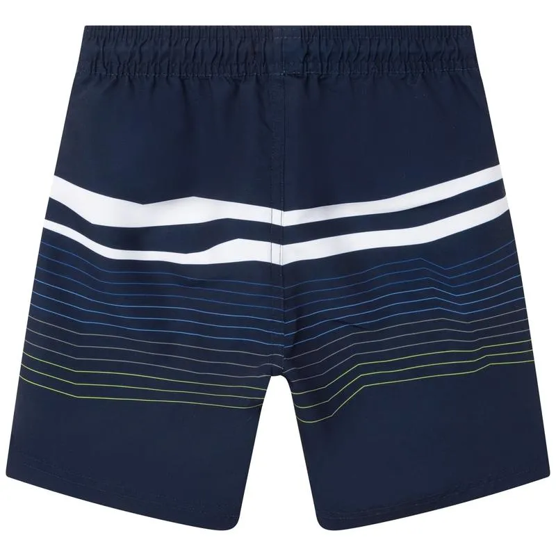 Blaue gestreifte Badehose für Jungen