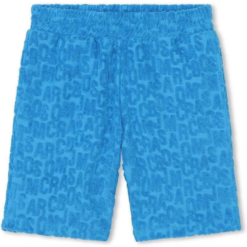 Jungen Blaue Frottee-Shorts