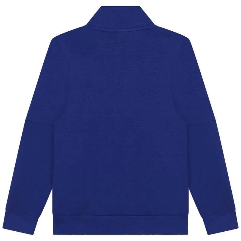 Jungen Blauer Reißverschluss-Pullover