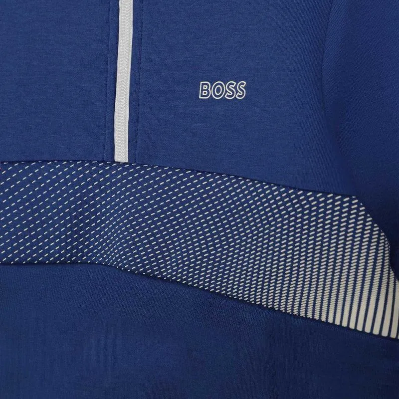 Jungen Blauer Reißverschluss-Pullover