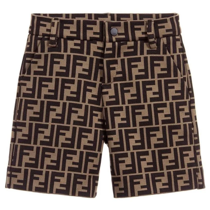 Jungen Braune FF Logo Shorts