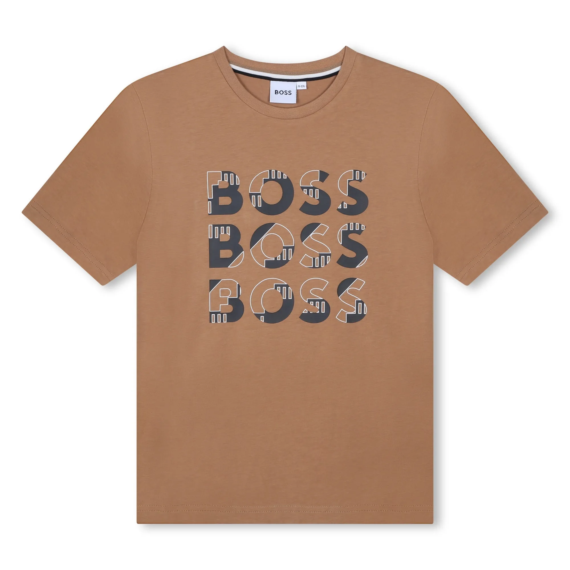 Braunes Kurzarm-T-Shirt für Jungen