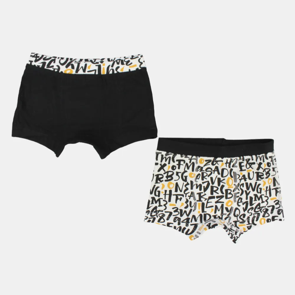 Baumwoll-Boxershorts für Jungen – Grau & Marine (2er Pack)
