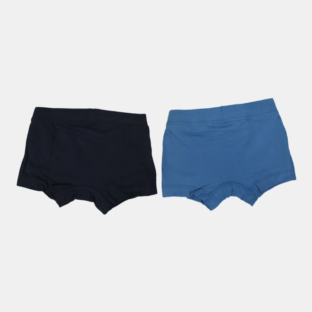 Baumwoll-Boxershorts für Jungen – Petrol & Navy (2er Pack)