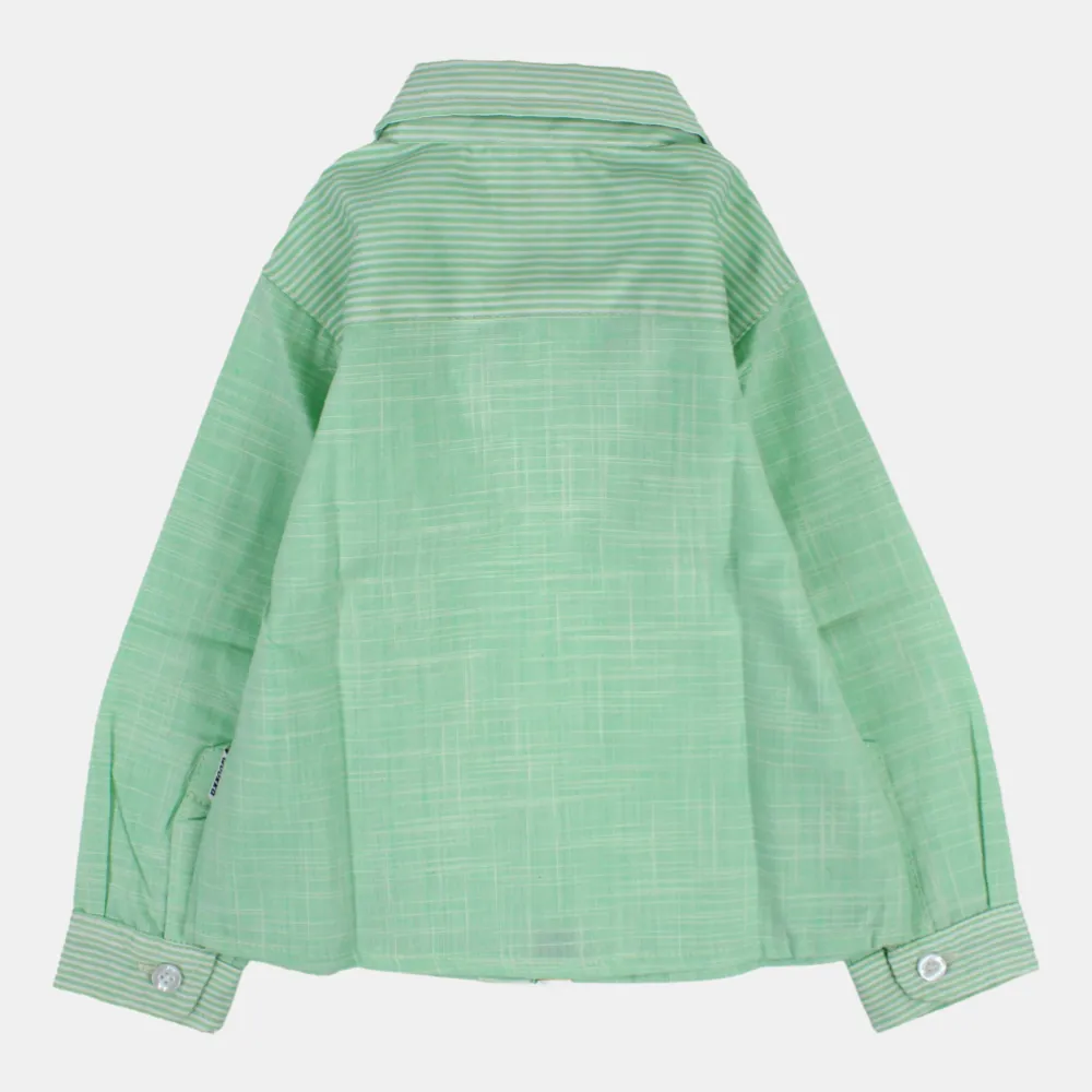 Jungen Baumwoll-Langarmhemd mit lustigen Farben