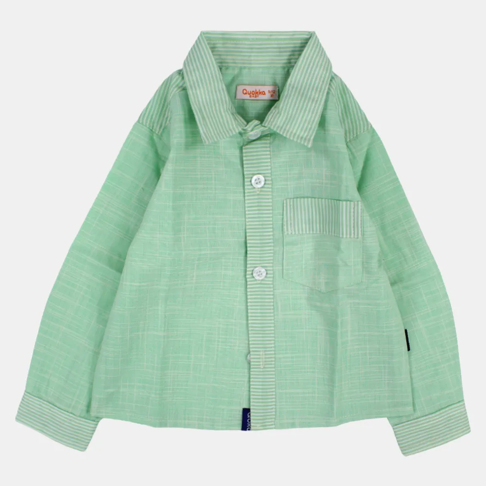 Jungen Baumwoll-Langarmhemd mit lustigen Farben