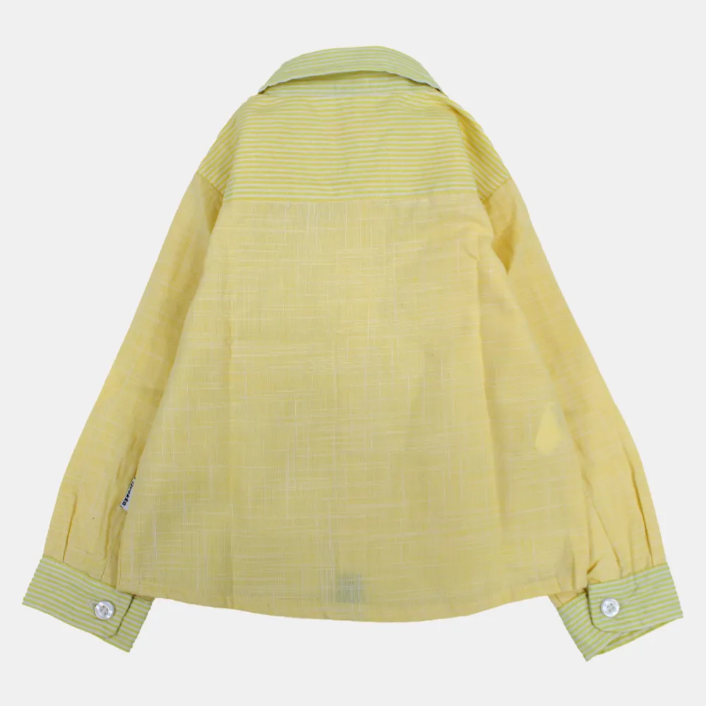 Jungen Baumwoll-Langarmhemd mit lustigen Farben