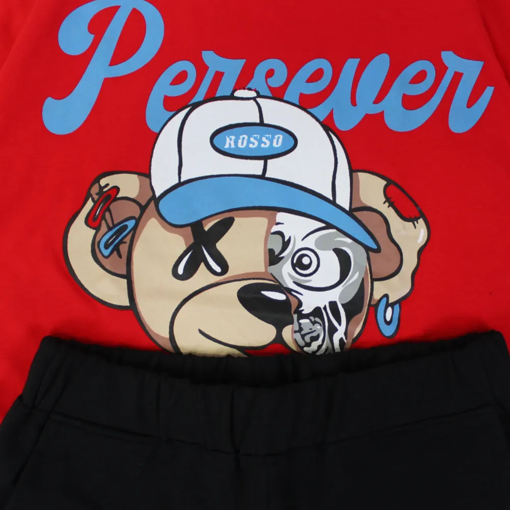 Baumwoll-Pyjama-Set für Jungen - Baseball-Hundemuster