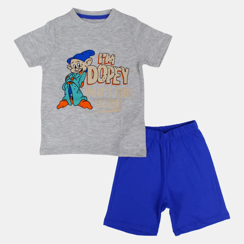 Baumwoll-Pyjama-Set für Jungen – Dopey-Print