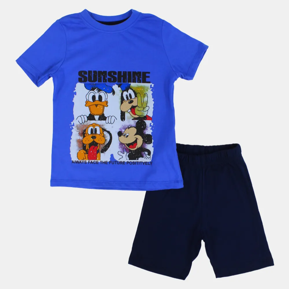 Baumwoll-Pyjama-Set für Jungen - Druck mit Mickey Mouse & Freunden
