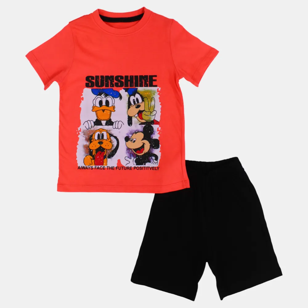 Baumwoll-Pyjama-Set für Jungen - Druck mit Mickey Mouse & Freunden