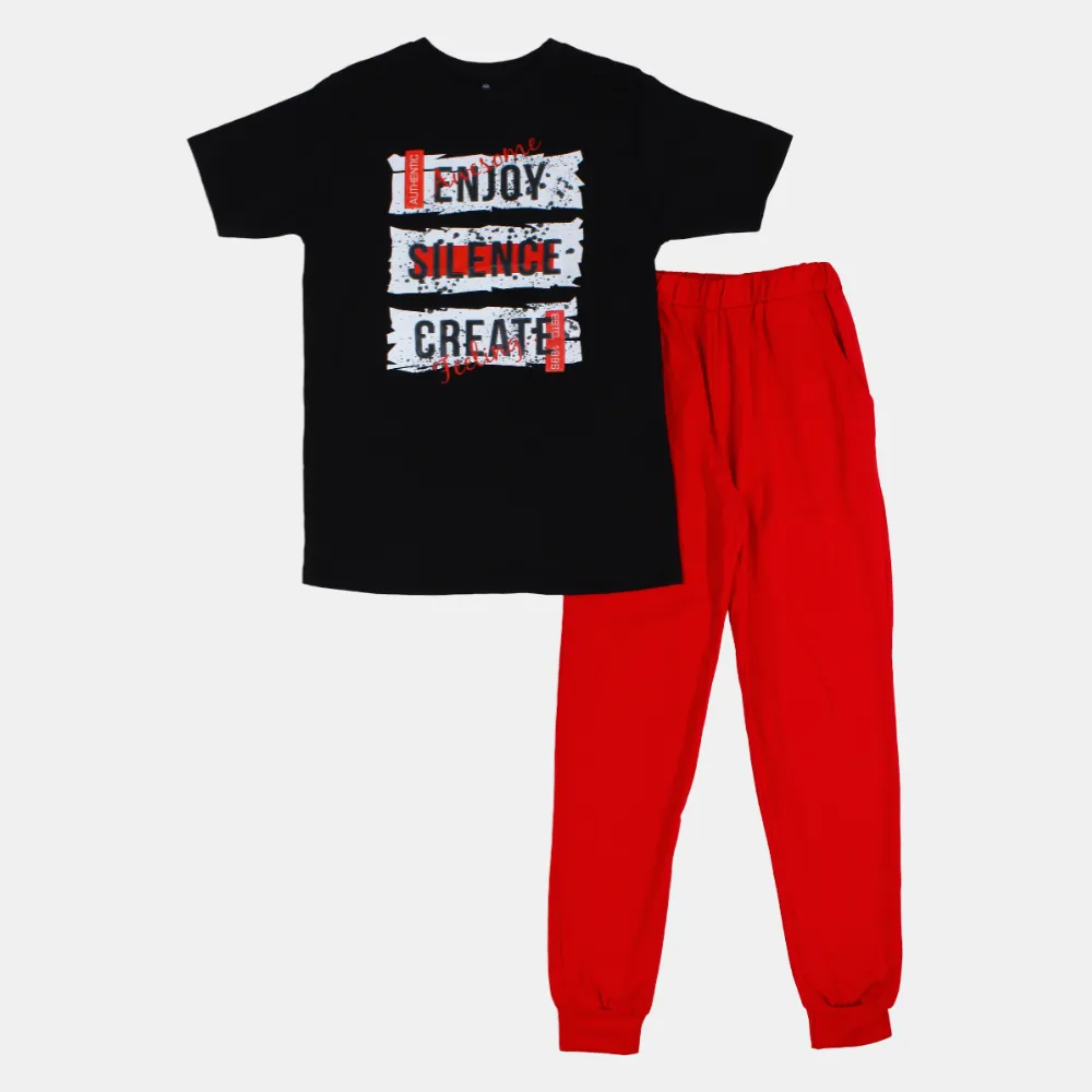 Baumwoll-Pyjama-Set für Jungen – Mehrfarbig