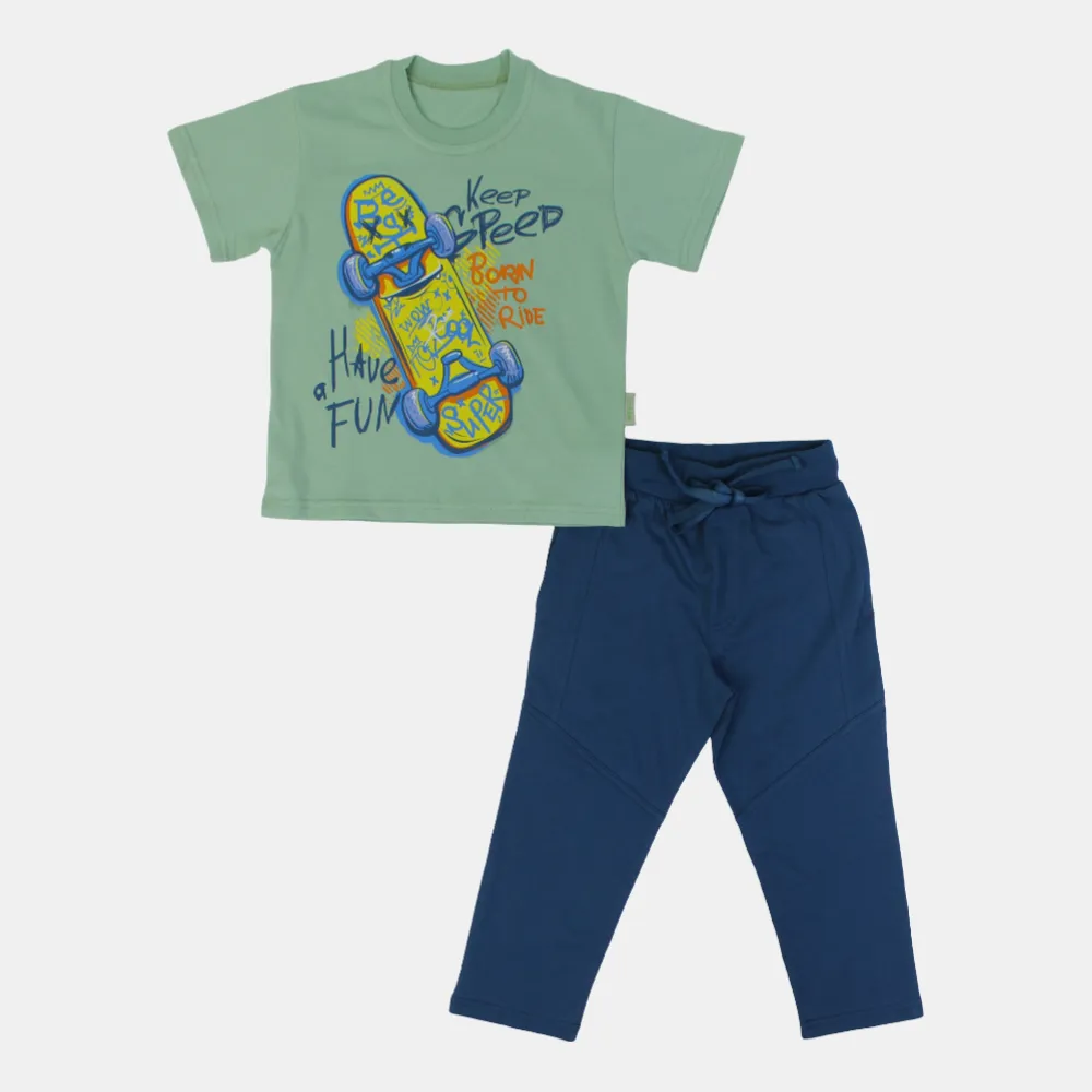 Baumwoll-Pyjama-Set für Jungen - Skating-Design