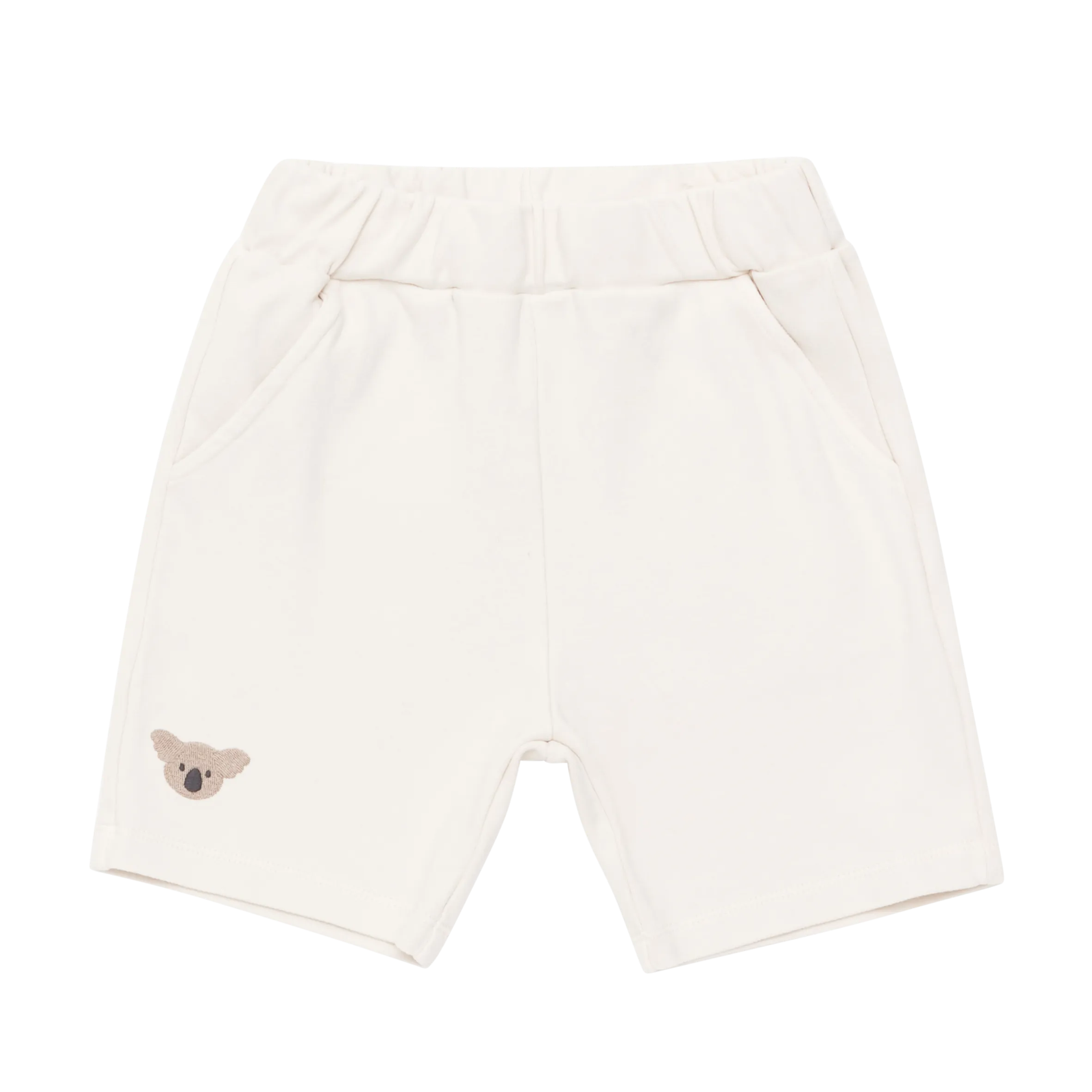 Jungen Creme Koala Shorts