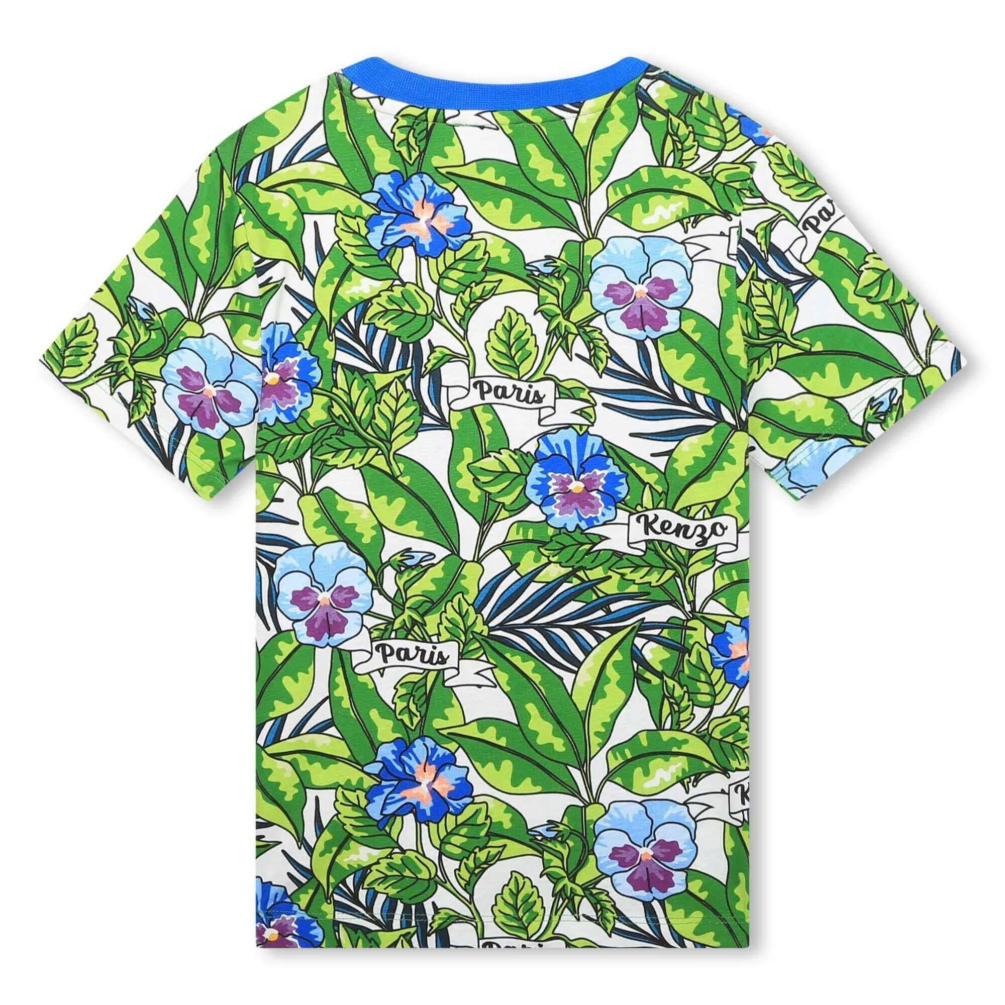 Jungen Grünes Boke-Blumen T-Shirt