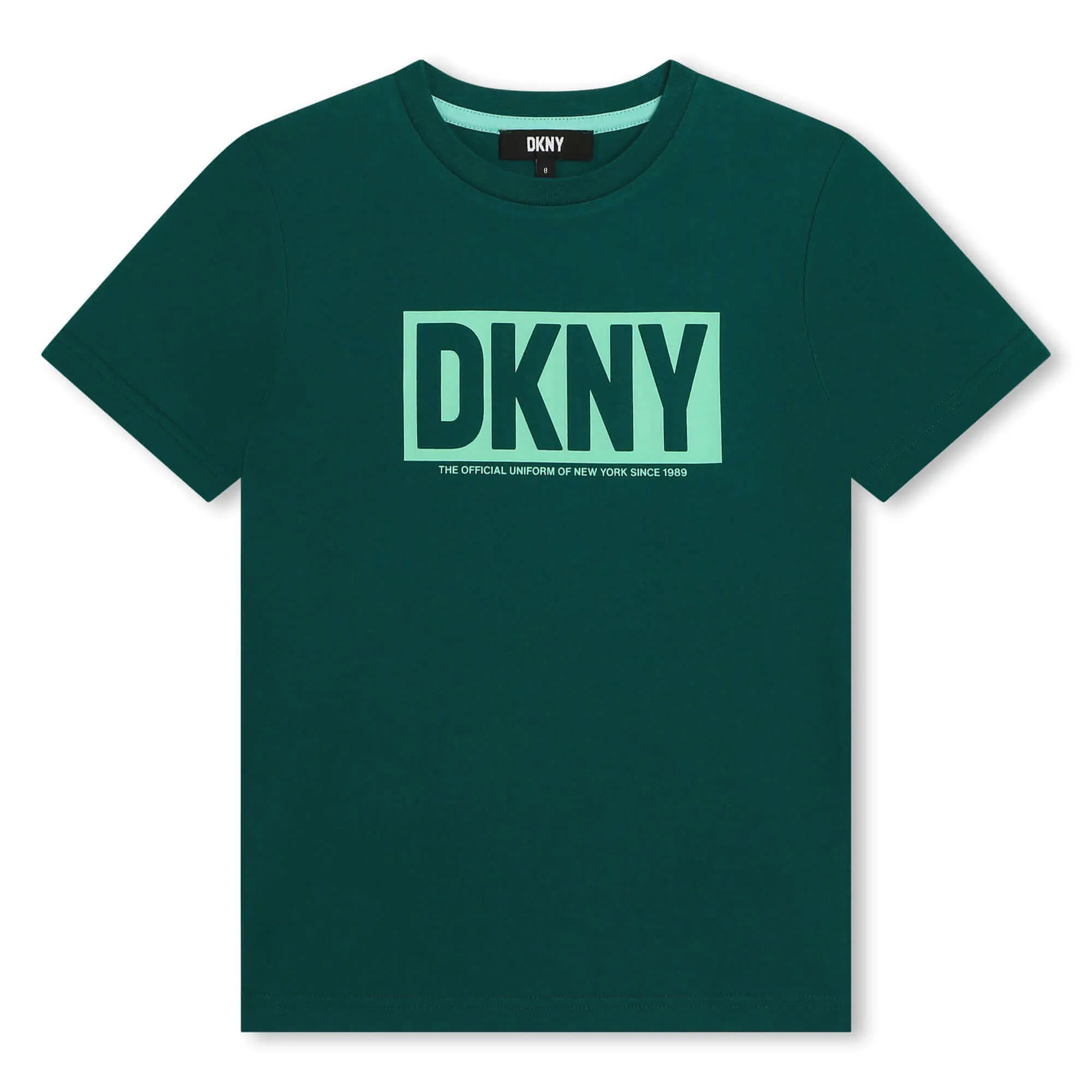 Jungen Grünes Fett Logo Front T-Shirt