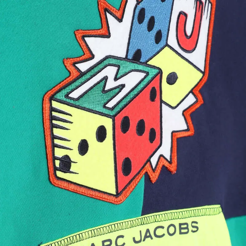 Jungen Grüne Farbblock Kapuzenpullover