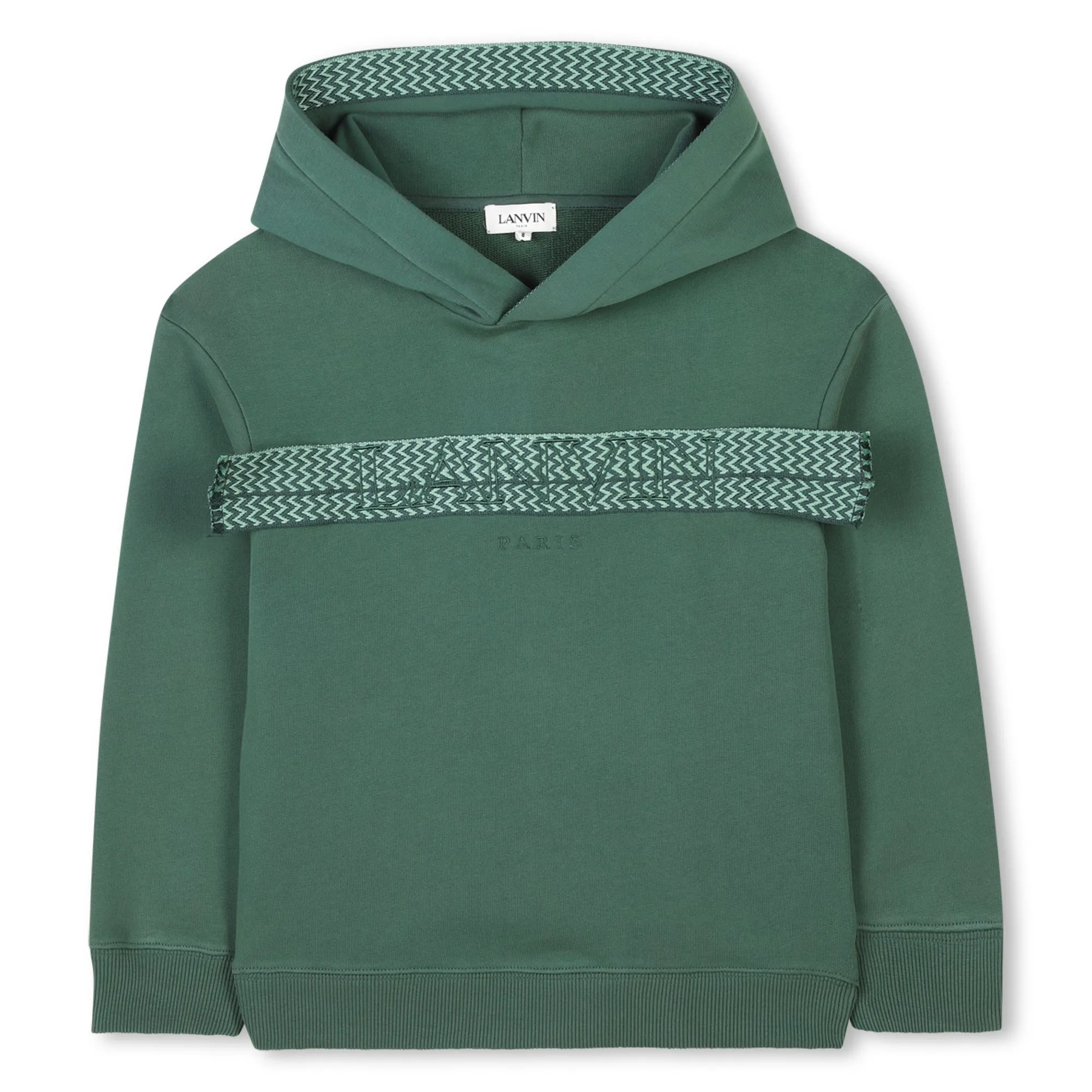 Jungen Grüne Kapuzenpullover mit Logo