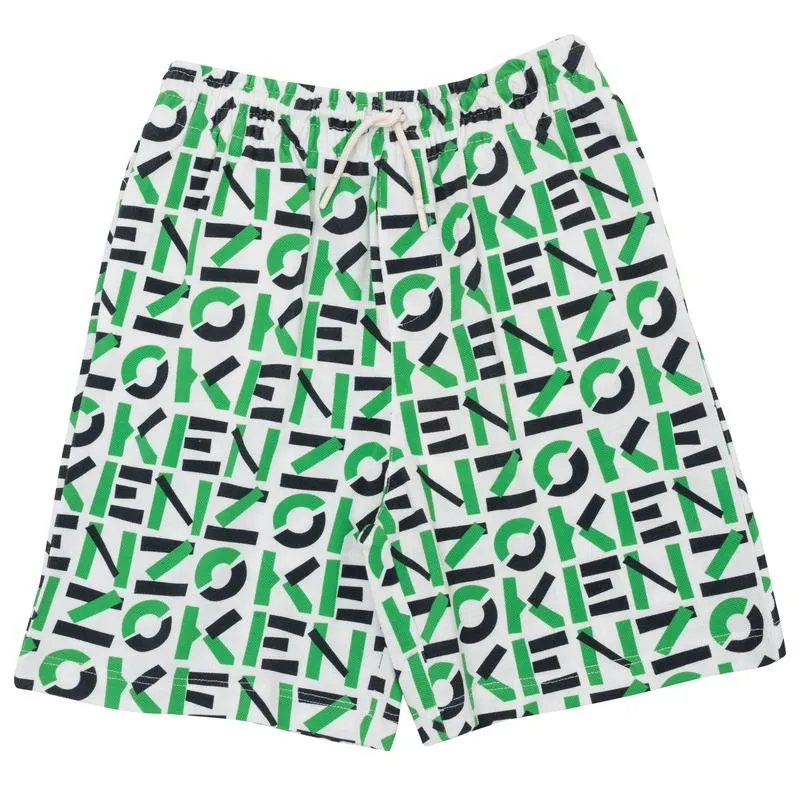 Jungen Grünes Logo Mania Bermuda Shorts