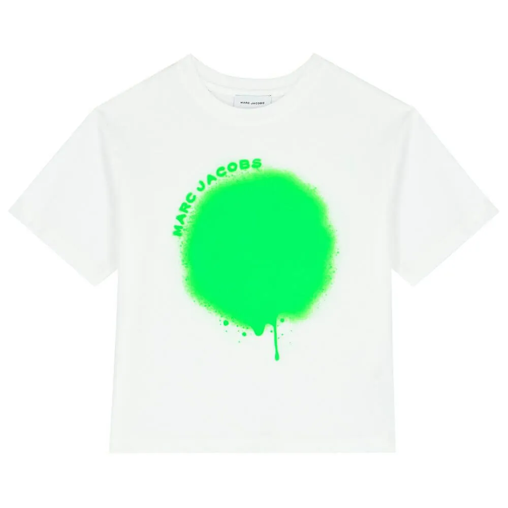 Jungen Grüne Sprühfarbe T-Shirt
