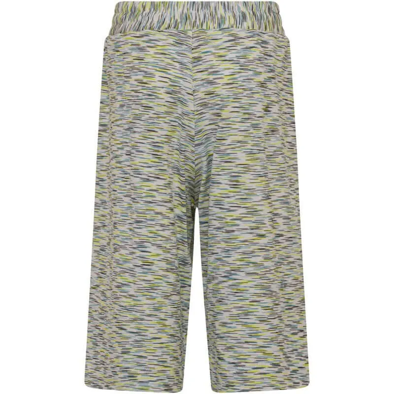 Jungen Grüne Gestreifte Baumwollshorts