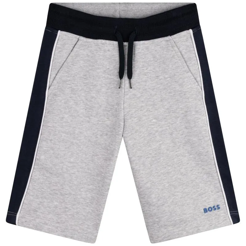 Jungen Grau / Schwarz Bermuda-Shorts