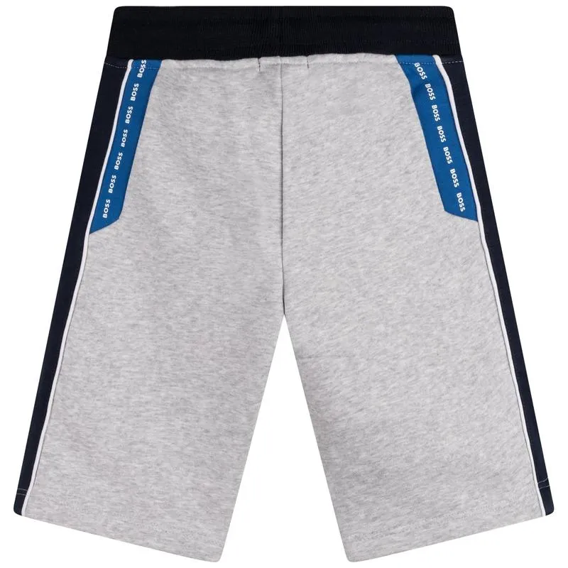Jungen Grau / Schwarz Bermuda-Shorts