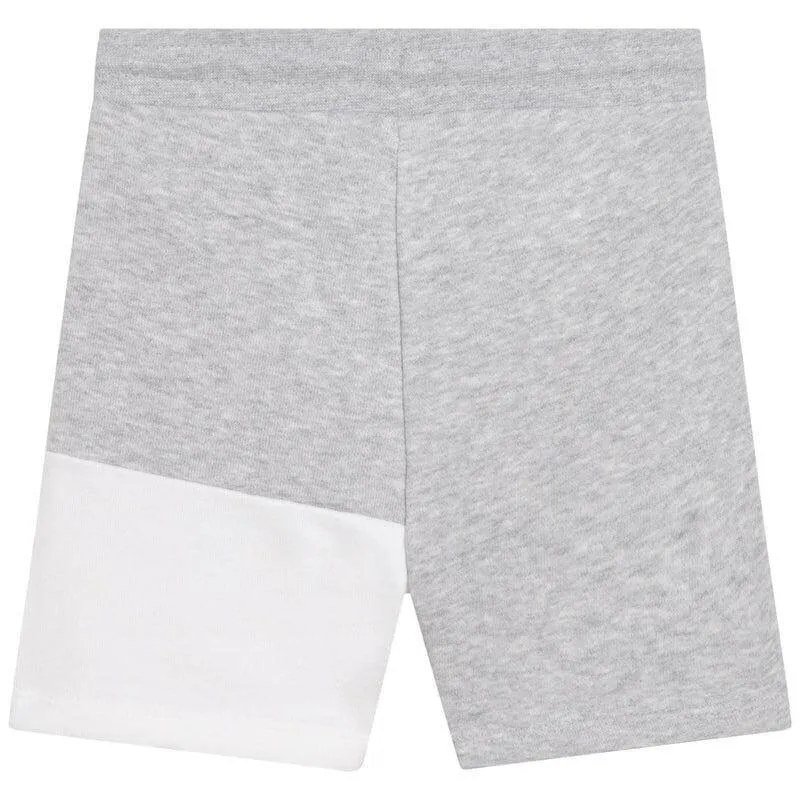 Jungen Graue Farbblock-Logo Shorts