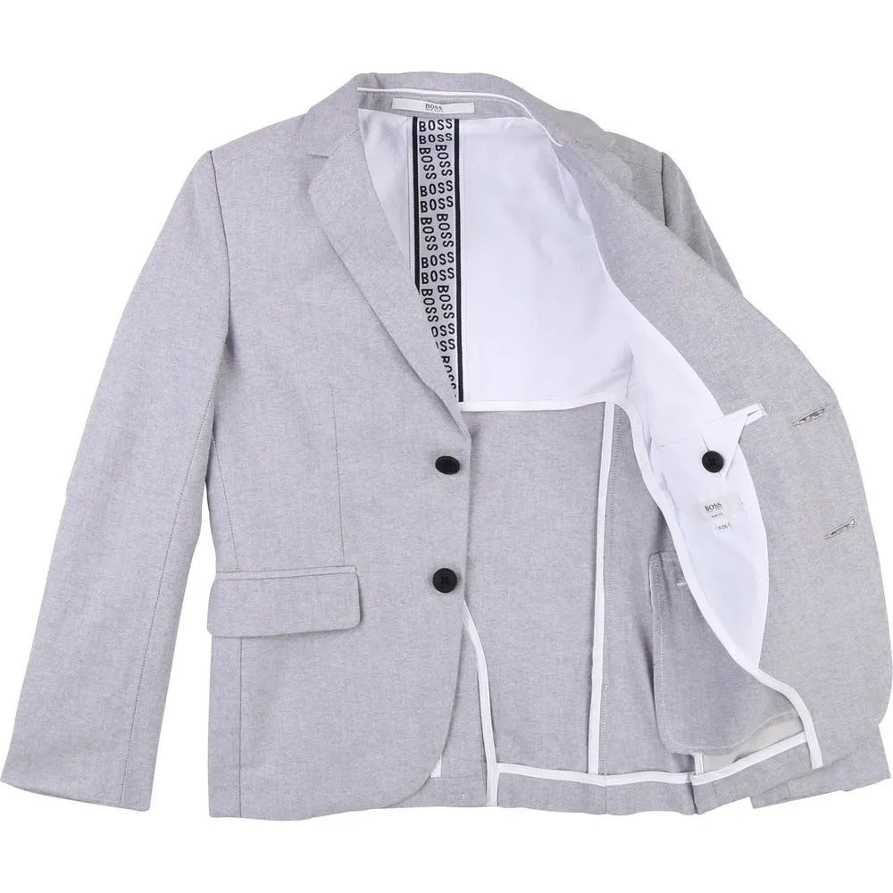 Graue Baumwoll-Jacke für Jungen