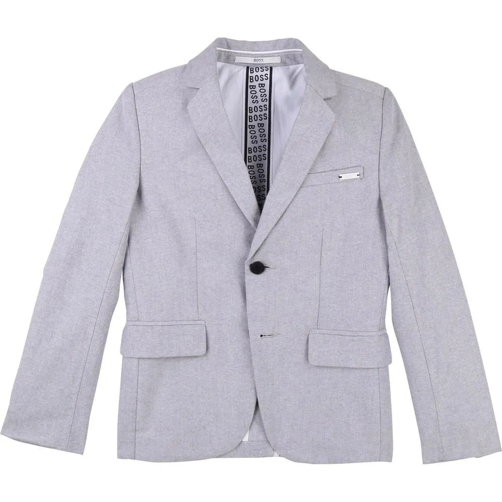 Graue Baumwoll-Jacke für Jungen