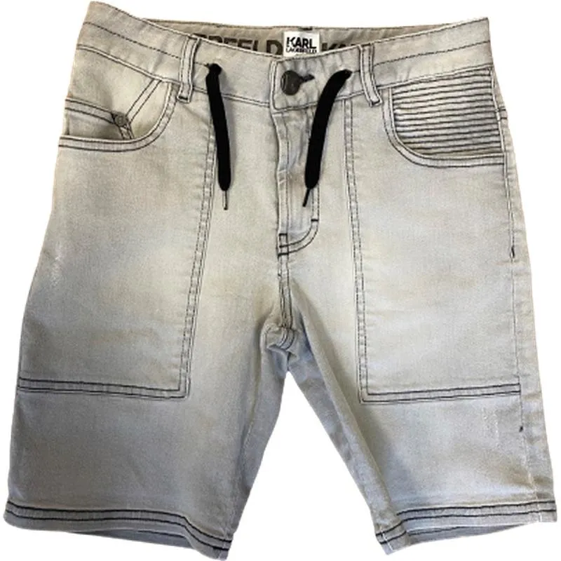 Jungen Graue Denim Shorts
