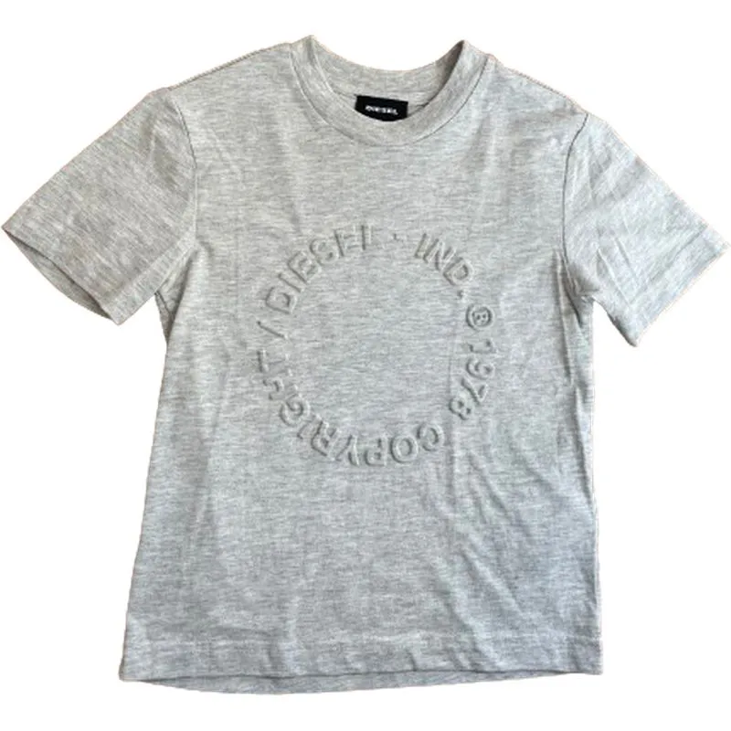 Jungen Grau geprägtes T-Shirt