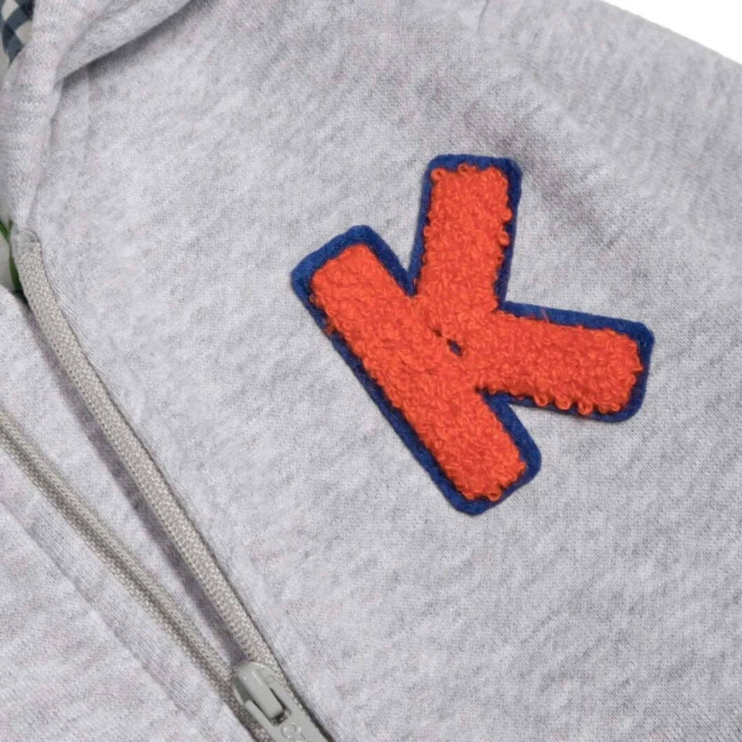 Graue Kapuzen-Cardigan für Jungen