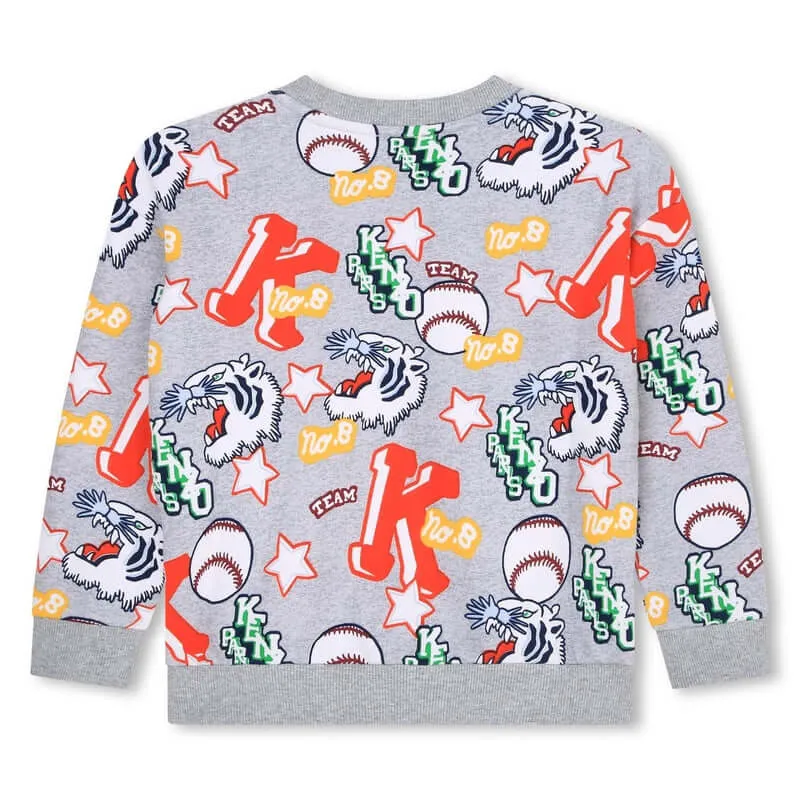 Jungen Graues 'KENZO CLUB D1' Sweatshirt