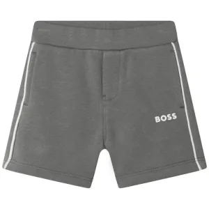 Boys Grey Logo Shorts