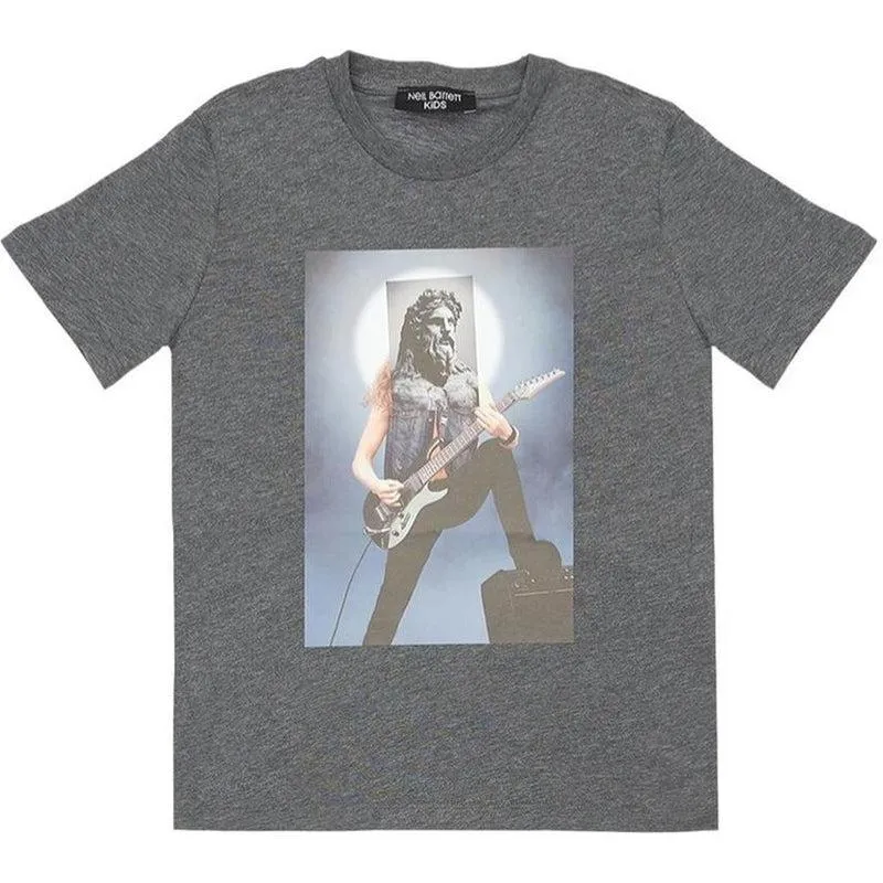 Jungen Graues Rockstar T-Shirt
