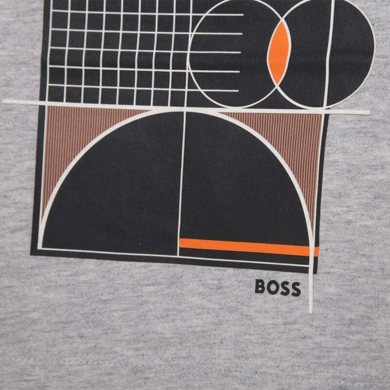 Jungen Grau Kurzarm T-Shirt mit Aufdruck