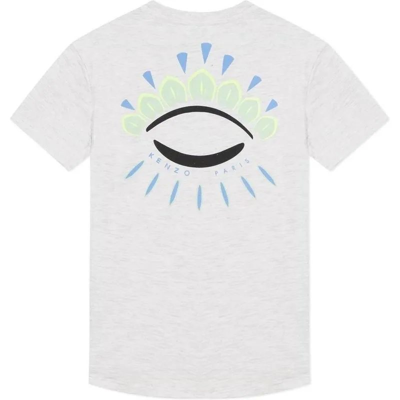 Graues Jungen-T-Shirt mit ikonischem Auge