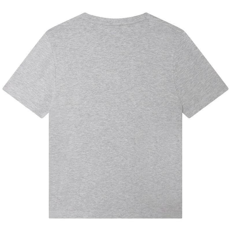 Jungen Graue Tennisplatz Logo Shorts & T-Shirt