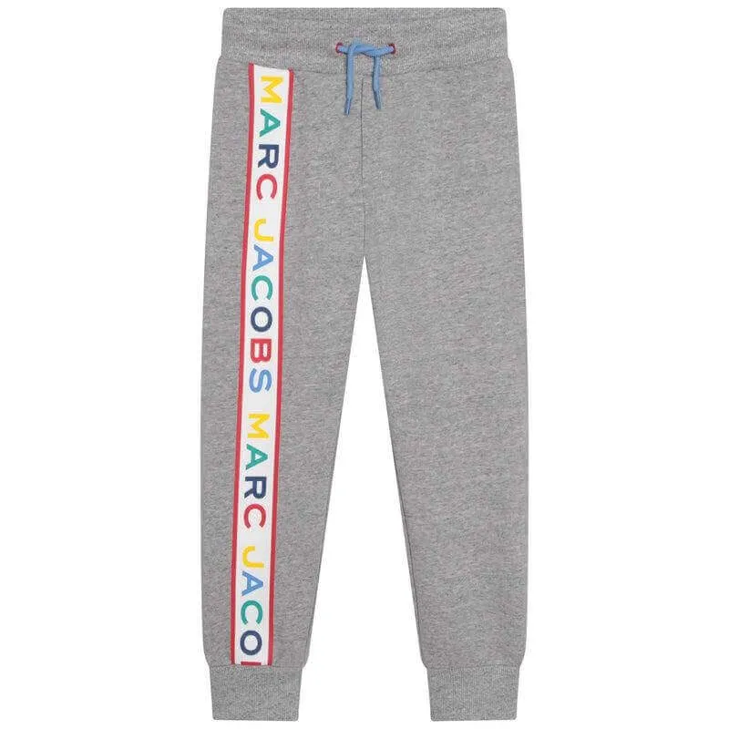 Jogginghosen für Jungen in Grau mit vertikalem Logo