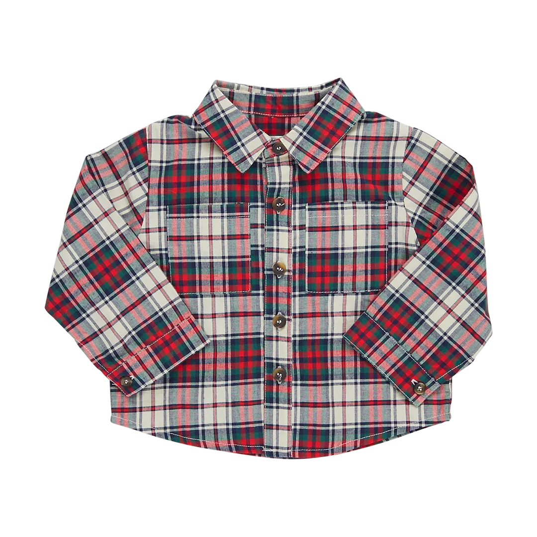 Jungen Jacke Hemd - Holly Tartan von Pink Chicken - ENDVerkauf