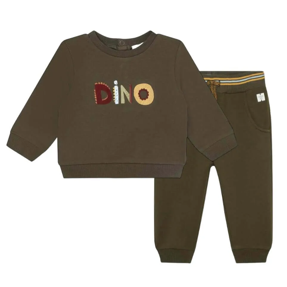 Jungen Khaki Dino Trainingsanzug